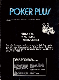 Poker Plus (text label / 699816) Box Art