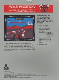 Pole Position (1987) Box Art