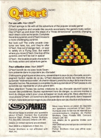 Qbert [CA] Box Art