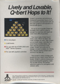 Qbert (Red Box / 1987) Box Art