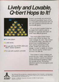 Qbert (red box / 1988) Box Art