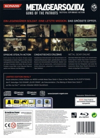 Metal Gear Solid 4: Guns of the Patriots - Limited Edition [DE] Box Art