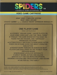 Spiders Box Art