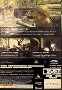 James Bond 007: Quantum of Solace (Not for Resale) [RU] Box Art