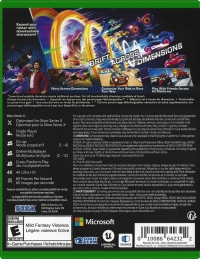 Sonic Racing: CrossWorlds Box Art