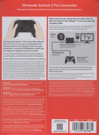 Nintendo Switch 2 Pro Controller [CA][US] Box Art