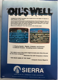 Oil's Well (blue box) Box Art