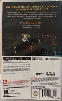 Legacy of Kain: Soul Reaver 1 & 2 Remastered Box Art