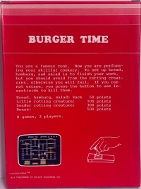 Burger Time Box Art