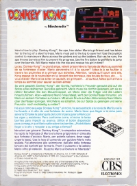 Donkey Kong (ECC 241101) Box Art