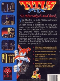 Titus the Fox: To Marrakech and Back Box Art