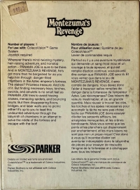 Montezuma's Revenge [CA] Box Art