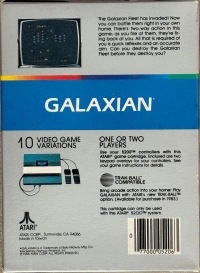 Galaxian (Atari Corp. / 1986) Box Art