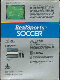 Realsports Soccer (Atari Corp. / 1986) Box Art