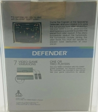 Defender (Atari Corp. / 1986) Box Art