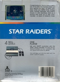 Star Raiders (large title) Box Art
