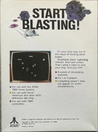 Asteroids (1986) Box Art