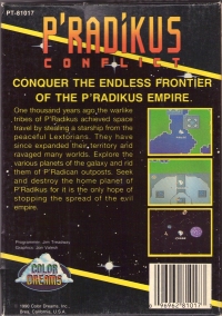 P'Radikus Conflict (black cartridge) Box Art