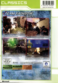 Tom Clancy's Rainbow Six 3: Black Arrow - Classics Box Art