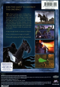 Lord of the Rings, The: The Fellowship of the Ring Box Art