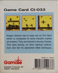 Fist of Thunder (Bit Corporation) Box Art