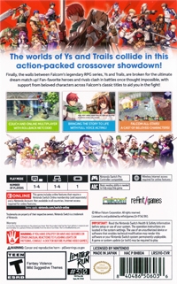 Ys vs. Trails in the Sky: Alternative Saga Box Art