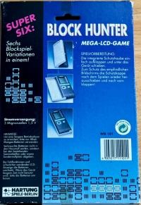 Hartung Block Hunter Mega-LCD-Game Box Art
