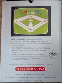 Super Challenge Baseball Box Art