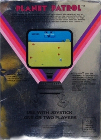 Planet Patrol (Spectravideo) Box Art