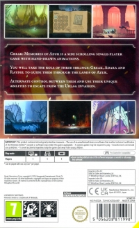 Greak: Memories of Azur (TSA-HAC-AZQQA-UKP) Box Art
