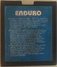 Enduro (Dynacom / blue label) Box Art