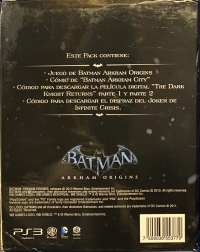 Batman: Arkham Origins (Batman box cover) Box Art