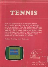 Tennis (657644) Box Art