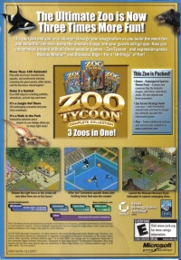 Zoo Tycoon: Complete Collection (0605 Part No. X11-32977) Box Art