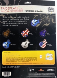 RedOctane The Official Guitar Hero Faceplate for the Les Paul Controller (Stars and Stripes) Box Art