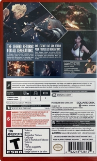 Final Fantasy VII Remake Intergrade (RMSTSW2CA101) Box Art