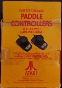 Atari Standard Paddle Controllers [CA] Box Art