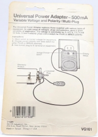 Gemini Universal Power Adapter - 500 mA Box Art