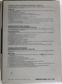 Yamaha YRM-301 MIDI Recorder Cartridge Box Art