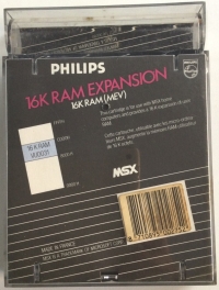 Philips VU0031 16K RAM Expansion Box Art
