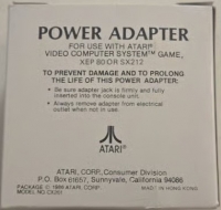 Atari Power Adapter Box Art