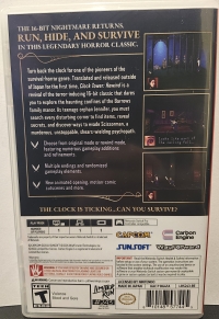 Clock Tower: Rewind (First Fear cover) Box Art