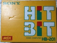Sony Hit Bit Home Computer HB-201 (B) Box Art