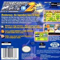 Bomberman Max 2: Blue Advance Box Art