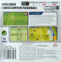 FIFA Football 2004 (EAD03304063BA / Wichtig back text) Box Art