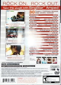 SingStar Amped Box Art