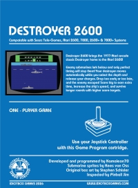 Destroyer 2600 Box Art