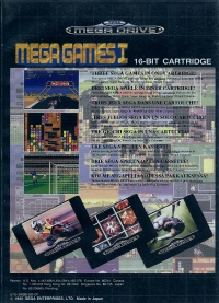 Mega Games I (carts on back) Box Art