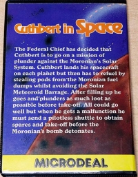 Cuthbert in Space (disk) Box Art