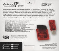 Retro Fighters Defender Pro Wireless Gamepad (crimson red) Box Art